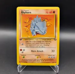 Rhyhorn - 1st Edition - 61/64 Jungle - LP - Pokemon TCG WOTC - Image 1