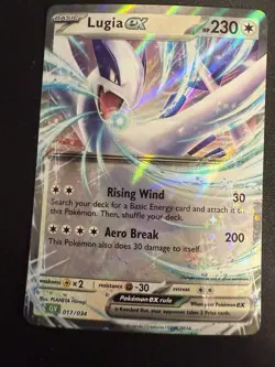 Lugia ex 017/034 Trading Card Game Classic Holo - Image 1