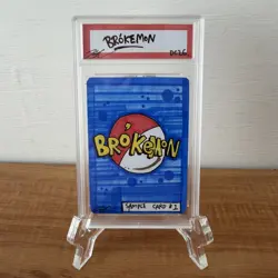 1/1 Original Hand Drawn Fire Lizerd Card Slabbed Signed Series 1 Brokemon - Image 4