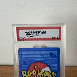 1/1 Original Hand Drawn Fire Lizerd Card Slabbed Signed Series 1 Brokemon - Image 5
