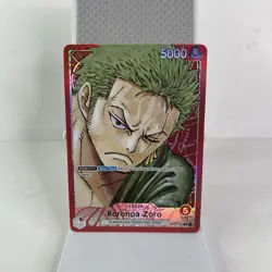 2022 One Piece Roronoa Zoro Romance Dawn Leader OP01-001 NM English Card - Image 1