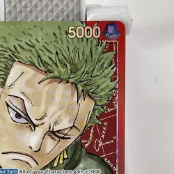 2022 One Piece Roronoa Zoro Romance Dawn Leader OP01-001 NM English Card - Image 3