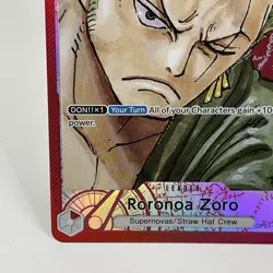 2022 One Piece Roronoa Zoro Romance Dawn Leader OP01-001 NM English Card - Image 4