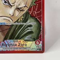 2022 One Piece Roronoa Zoro Romance Dawn Leader OP01-001 NM English Card - Image 5