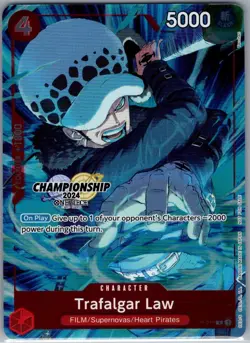 Trafalgar Law (CS 2024 Celebration Pack) P-017 English One Piece Promo Card - NM - Image 1