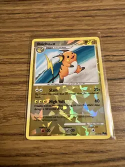 Raichu 3/17 POP Series 9 Holo 2009 Pokemon Card Near Mint NM Cracked Ice Rare - Image 1