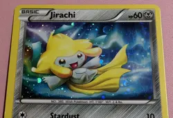 Jirachi XY67 XY Black Star Promo Holo SWIRL Pokemon Card LP - Image 2