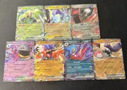 Pokemon Scarlet And Violet Mixed Lot Of 7 Ex Cards - Image 1