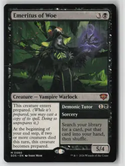Emeritus of Woe 80 Mythic Secrets of Strixhaven Near Mint - Image 1