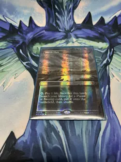Marsh Flats (Borderless) (Dragonscale Foil) Special Guests Foil - Image 2