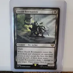 Magic The Gathering Orcish Bowmasters Rare Creature 103 Black LTR Regular - Image 3