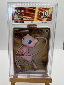 Pokemon TCG - S&V 151 - 205/165 Mew - Metal UPC Promo - ACE 10 - Perfect Subs - Image 1