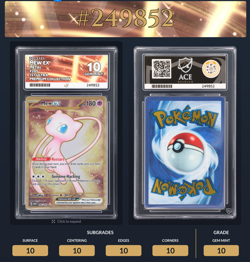 Pokemon TCG - S&V 151 - 205/165 Mew - Metal UPC Promo - ACE 10 - Perfect Subs - Image 3