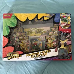 2026 Pokemon Ascended Heroes Mega Gardevoir Ex Premium Poster Collection New! - Image 1