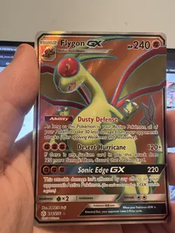 Flygon GX Full Art Ultra Rare 218/236 Sun & Moon Cosmic Eclipse Pokemon TCG NM - Image 1