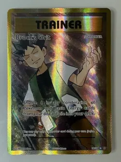 Brock's Grit 107/108 Full Art NM XY Evolutions Pokemon Trainer Ultra Rare - Image 1
