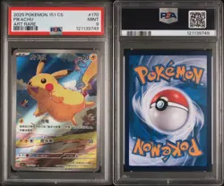 Pokemon PSA 9 Simplified Chinese 151 C-Collection Art Rare #170 Pikachu - Image 3