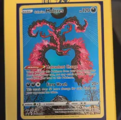 Pokemon Galarian Moltres Promo Holo SWSH284 Basic 120 HP Fiery Wrath - Image 1