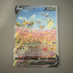 Pokemon TCG Astral Radiance Beedrill V 161/189 Ultra Rare Holo English - Image 1