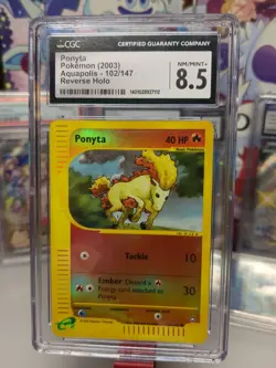 Ponyta 102/147 Rev Holo Vintage Pokemon 2002 Aquapolis Graded CGC 8.5 eREADER - Image 4