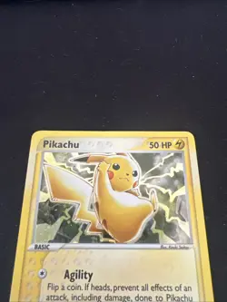 2003 Pokemon Pikachu E-Reader 012 Black Star Promo LP Holo - Image 2