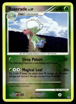 Pokemon TCG Secret Wonders #17/132 Roserade Reverse LP - Image 1