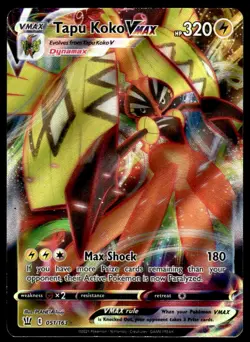 Pokemon TCG SWSH05: Battle Styles #051/163 Tapu Koko VMAX MP - Image 1