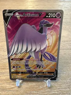 Galarian Articuno V 169/198 Pokemon Chilling Reign Full Art Ultra Rare NM - Image 1