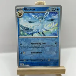 Pokemon Card Glaceon Prismatic Evolutions Reverse Holo Rare 025/131 Near Mint - Image 1