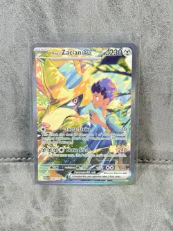 Pokemon TCG Hop's Zacian EX Holo Card 186/159 Sv09: Journey Together - Image 1