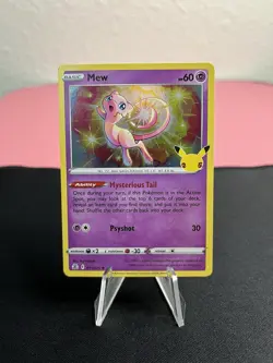 Mew 011/025 Pokemon Celebrations 25th Anniversary Rare Holo Trading Card - Image 1
