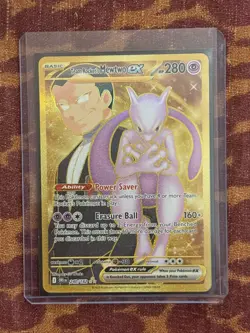 Team Rocket's Mewtwo ex 240/182 SV10: Destined Rivals - Pokemon Card - NM - Image 2