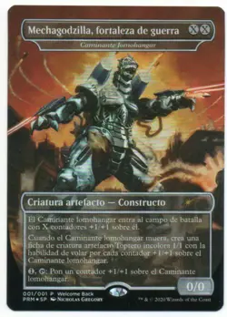 mtg magic mechagodzilla FOIL SPANISH battle fortress hangarback walker bataille - Image 1