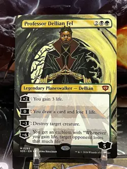 MTG | Professor Dellian Fel (Borderless) [SOS] NF - Image 1
