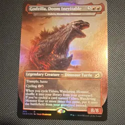 Godzilla, Doom Inevitable Ikoria Rare Legendary Creature Red Foil MTG 375 Eng - Image 1