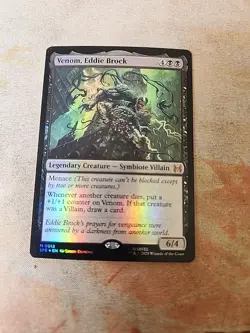 Venom, Eddie Brock Foil Marvel's Spider-Man MTG LP - Image 1