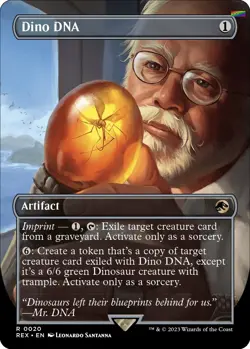 Dino DNA (Borderless) [REX - 20] - NM [Foil] TCG MTG - Image 1