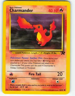 Charmander - 50/82 Team Rocket - Pokemon TCG - 2000 - Image 1