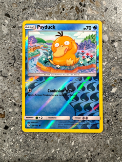 Pokemon TCG Cards Psyduck 28/149 Sun & Moon Base Reverse Holo - Image 1