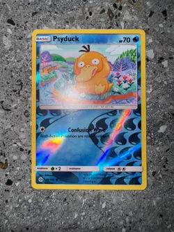 Pokemon TCG Cards Psyduck 28/149 Sun & Moon Base Reverse Holo - Image 3