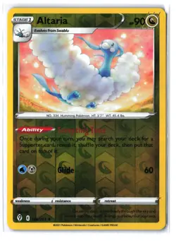 Altaria Rare SWSH07: Evolving Skies 106/203 NM Pokemon TCG - Image 1