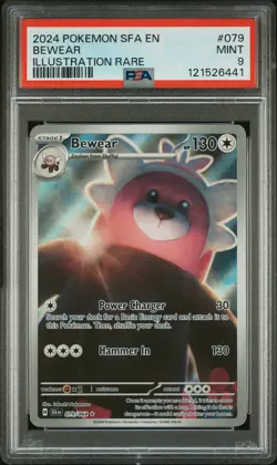 2024 POKEMON SFA EN-SHROUDED FABLE ILLUSTRATION RARE #079 BEWEAR PSA 9 - Image 1