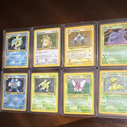 Vintage Holo Pokemon Cards Lot 8 Cards Base Fossil Jungle Base2 - Image 1