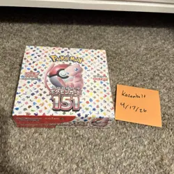 Pokemon TCG 151 Booster Box Mew Japanese Sealed JPN - Image 1