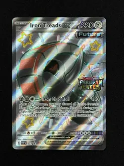 Pokemon Paldean Fates Iron Treads ex & Great Tusk ex Promo Stamp Set FA Temporal - Image 3