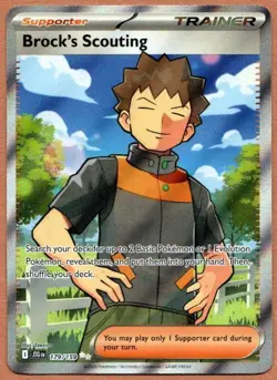 1x Pokemon Brock's Scouting 179/159 Sv09: Journey Together Ultra Rare - Image 1