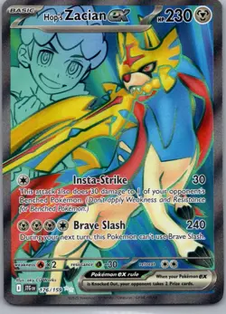 Hop's Zacian ex 176/159 Ultra Rare Journey Together Pokemon Holo Near Mint - Image 1