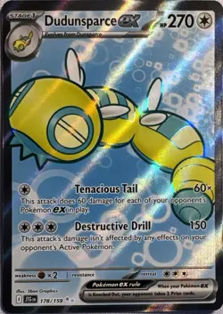 Dudunsparce ex 178/159 Ultra Rare Journey Together Pokemon Near Mint - Image 1
