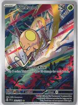 Pokemon Toedscool 201/198 Base Set Scarlet & Violet SVI Illustration Rare NM - Image 1