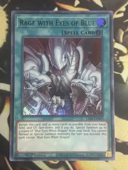 Yugioh: Rage With Eyes Of Blue - LDS2-EN029 - Ultra Rare (Green) 1st Edition NM - Image 1